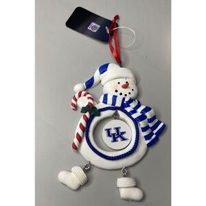 University Of Kentucky Clay Dough Snowman Christmas Ornament Team Sports America